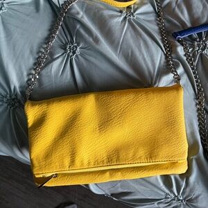 Yellow Chain Strap Women's Bag